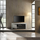 Mobile TV 1 Anta 2 Ripiani in Melaminico 140x43x53cm TFT Neve Rovere Neve