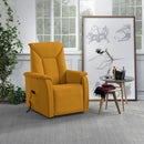 Poltrona Alzapersona Elettrica 2 Motori 82x108x84 cm Baila in Microfibra Dispositivo Medico 1 Giallo