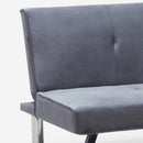 Divano Letto Clic Clac 171x75x73 cm in Tessuto Grigio Scuro