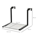 Amaca per Gatti da Parete 42,5x54x34 cm in Tessuto Nero