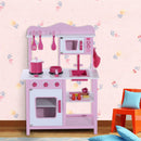 Cucina Giocattolo per Bambini in Legno Rosa 60x30x84.5 cm 