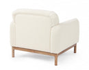 Poltrona 91x87x82h cm Detroit Naturale Bouclè 