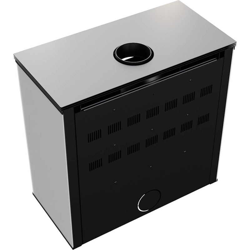 Stufa a Legna 6/16KW in Acciaio Flig Sheridan Bianca