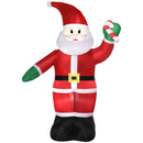 Babbo Natale Gonfiabile Luminoso 155x85x240 cm con  Luci LED