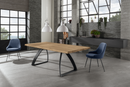 Tavolo Allungabile 160/240x90x76 cm in Rovere Impiallacciato Bridge Naturale