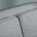 Divano Letto 2 Posti 154x87x89 cm in Tessuto Grigio