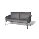 Set  da Giardino  2 Poltrone un Divano e Tavolino Nora in Alluminio