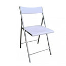 Sedia da Giardino Pieghevole Michigan 45x45x80 h cm in Acciaio Bianca