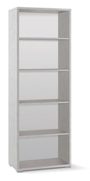 Libreria a Giorno 71x199x41 cm Ossido Bianco