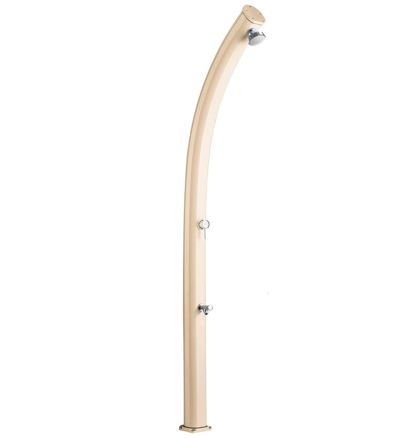 Doccia Solare da Giardino 25L Miscelatore e Lavapiedi Arkema Jolly Champagne Bronze