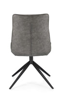 Set 2 Sedie 50x64x86h cm Jordan Pu Grigio 