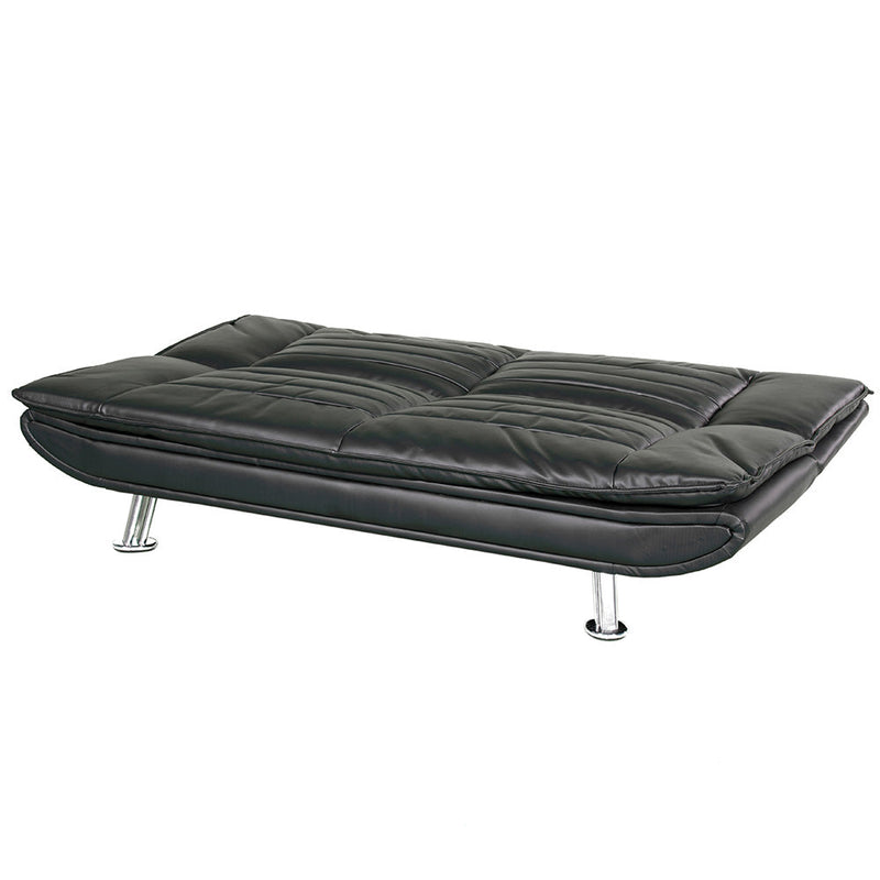 Divano Letto Prontoletto Sofia Rivestimento in Similpelle Nero