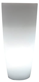 Vaso Luminoso Tondo Ø33x70 cm Bauer Home Light Ghiaccio e Bianco