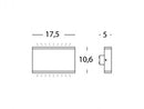 Applique da Esterno a LED 7W+7W 3000K Sovil Grigio