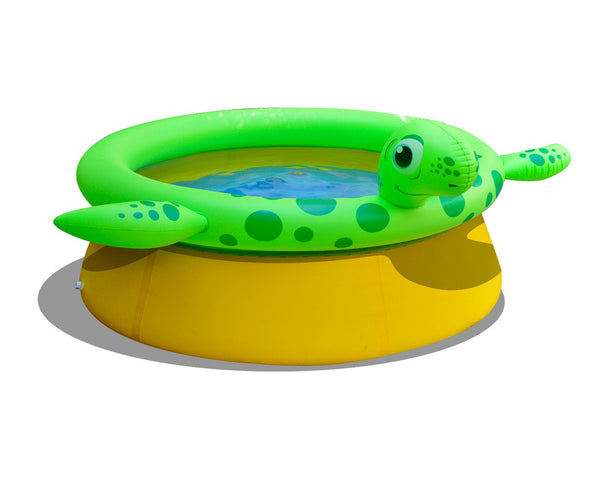 Freistehender aufblasbarer oberirdischer Pool für Kinder 175 x 70 cm Jilong Green Turtle prezzo