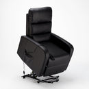 Poltrona Alzapersona Elettrica 1 Motore 71x76x116 cmin Similpelle Nero