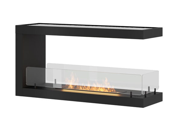 Bioethanol-Einbaukamin 100x50 cm mit Glasinnenseite u 1000 V1 Schwarz online