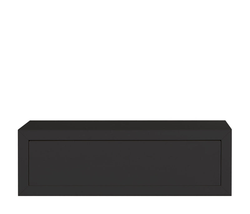 Mensola da Parete 1 Cassetto 45x13,4x23,7 cm in Fibra di Legno Lego Maxi Nero