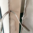 Gazebo da Giardino 4x3m in Acciaio Tende Laterali Cachi