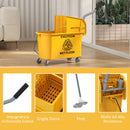 Secchio Lavapavimenti Professionale 20L con Mocio e Strizzatore Giallo      