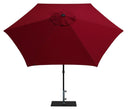 Ombrellone da Giardino Ø3 m Palo Ø38 mm in Alluminio Tessuto Olefin Trend Bordeaux