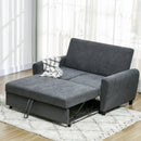 Divano Letto Singolo Clic Clac Schienale Regolabile 148x87x88 cm Velluto Grigio 