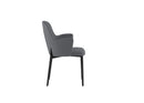 Set 4 Sedie Sophia 53,5x62,5x80 cm in Tessuto Easy-Clean Grigio Chiaro       