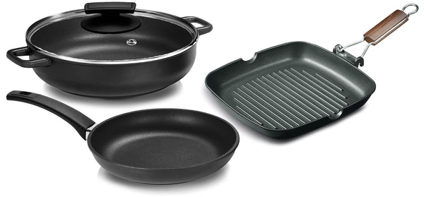 Olympia Supreme 4-teiliges Kochgeschirr-Set aus druckgegossenem Aluminium mit Antihaftbeschichtung online