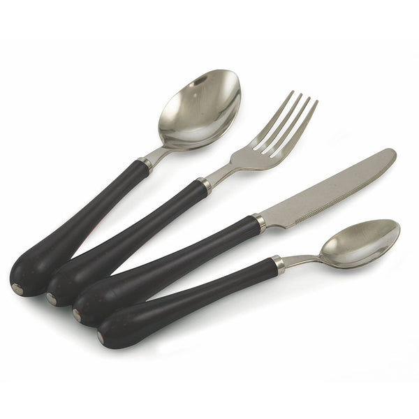 prezzo Villa d'Este Goccia Nero 24-teiliges Besteckset aus Edelstahl