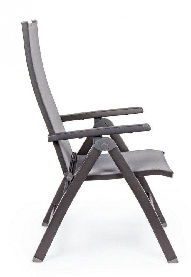 Poltrona Reclinabile Cruise Antracite in Alluminio