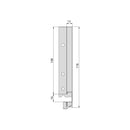 Cassetto Esterno Vertex 40 Kg H178 mm P 450 Verniciato Bianco Acciaio Emuca