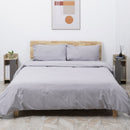 Set 2 Comodini Ripiano Aperto 27x25x60 cm in Truciolato Grigio e Legno Naturale