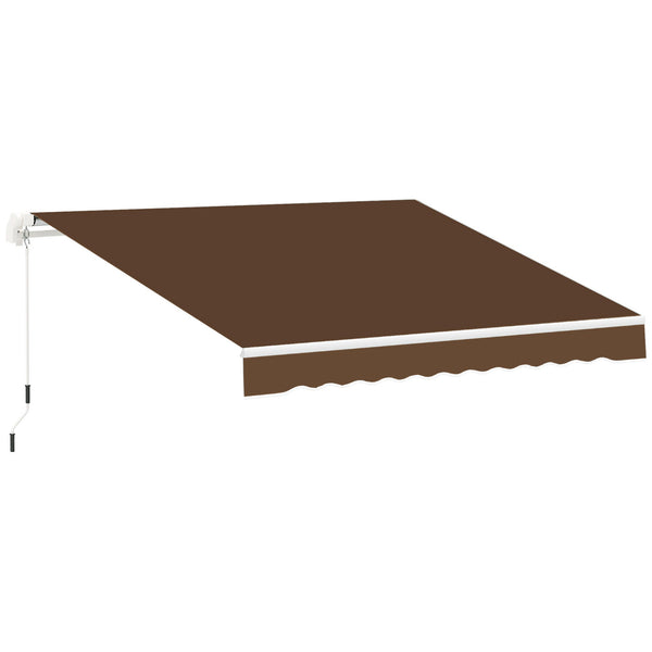 Wand-Rollmarkise 395 x 245 cm aus Metall und rostrotem Polyester online
