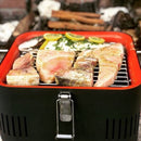 Barbecue Portatile a Carbone Carbonella 42,5x34,7x 23 cm in Metallo Cube Grafite