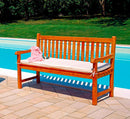 Cuscino per Panca da Giardino 3 Posti Lampedusa Ecrù
