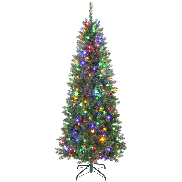 prezzo Albero di Natale Artificiale 180 cm 899 Rami con 250 Luci LED Bianche e Colorate 9 Modalità Verde
