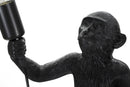 Lampada da Tavolo Monkey Nero 26x34x55 cm in Resina Nero      