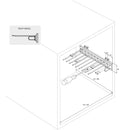 Porta Pantaloni Self Montaggio Laterale per Armadio Acciaio e Tecnoplastica Emuca