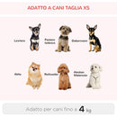 Trolley zaino 2 in 1 per piccoli animali domestici Rosso 35x27x49 cm 