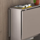 Tavolo Pieghevole Salvaspazio 130x76x73,4 cm in MDF Artemio Light Mocha