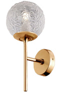Lampada da parete Modern in Metallo Ligero Ottone