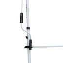 Tenda da Sole a Bracci Avvolgibile 400x120H cm con Struttura Telescopica Grigio   