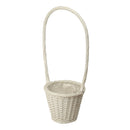 Set 3 Cesti in Materiale Rattan Willow con Manico H 55 cm