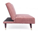 Divano Letto 3 Posti 180x88x82 cm Alma in Velluto