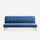 Divano Letto Clic Clac 180x81x77 cm in Tessuto Blu