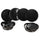 12-teiliges Tafelservice im neuen Bon China Villa d'Este Home Tivoli Luxury Black