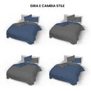 Copripiumino con Sacco e Federe Doubleface Avio\/Fumo