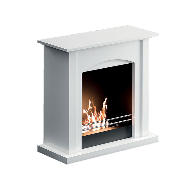 sconto Camino a Bioetanolo da Pavimento 70x30x70 cm 2000W 1L Matera Bianco