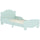 Struttura Letto Singolo per Bambini Orso 143,5x80x55 cm con Sponde Laterali in Legno Verde