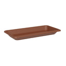 Sottovaso Rettangolare per Vaso a Cassettone Tikal Saucer Clay 62x36 cm in Plastica Argilla 